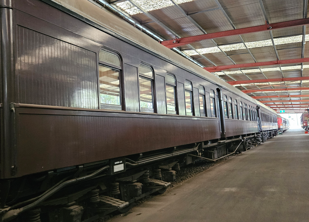 Antique railway carriage